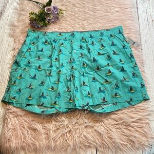 NWT J. Crew Men’s Printed Bear Canoe Boxers sz XL